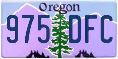 OR license plate 975DFC
