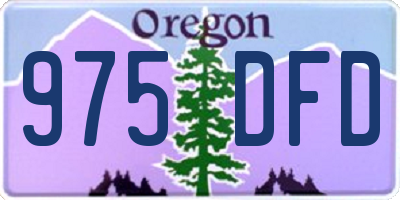 OR license plate 975DFD