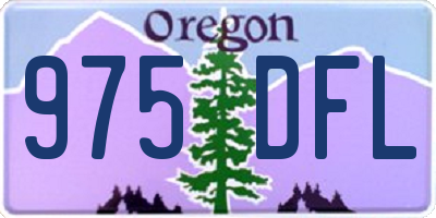 OR license plate 975DFL