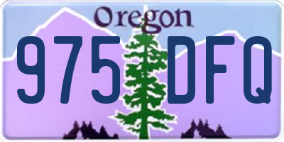 OR license plate 975DFQ