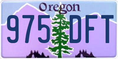 OR license plate 975DFT