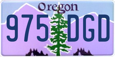 OR license plate 975DGD