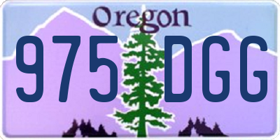 OR license plate 975DGG