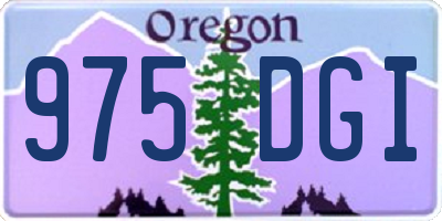 OR license plate 975DGI