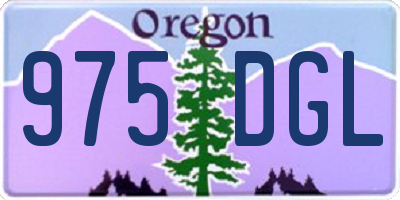 OR license plate 975DGL