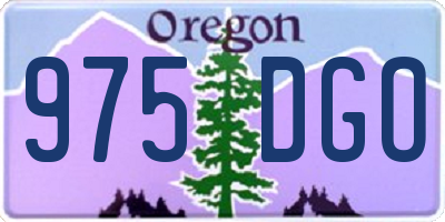 OR license plate 975DGO