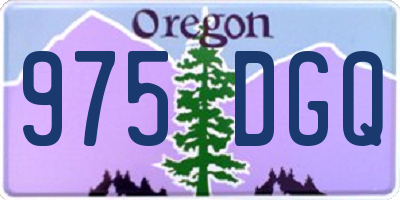OR license plate 975DGQ