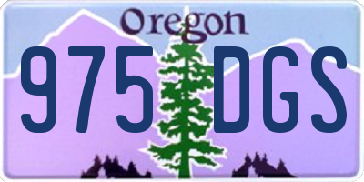 OR license plate 975DGS