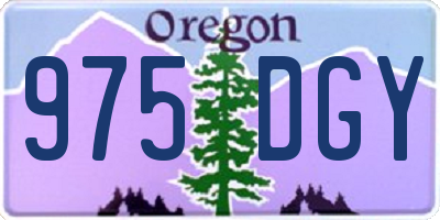 OR license plate 975DGY