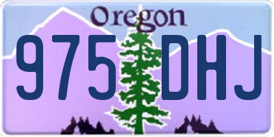 OR license plate 975DHJ