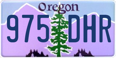 OR license plate 975DHR