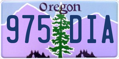 OR license plate 975DIA