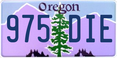 OR license plate 975DIE