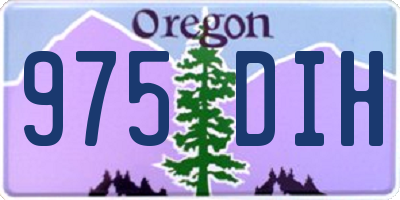 OR license plate 975DIH