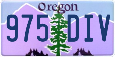 OR license plate 975DIV