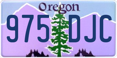 OR license plate 975DJC