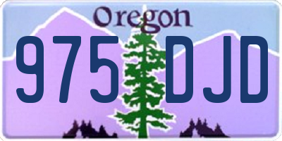 OR license plate 975DJD