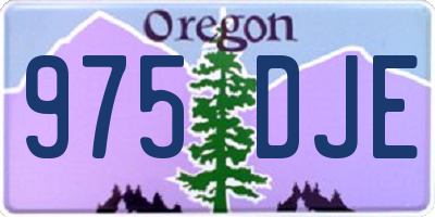 OR license plate 975DJE