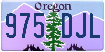 OR license plate 975DJL