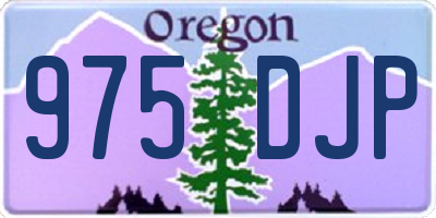 OR license plate 975DJP