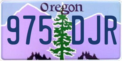 OR license plate 975DJR