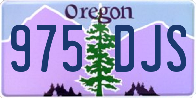 OR license plate 975DJS