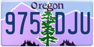 OR license plate 975DJU