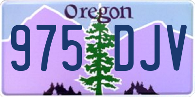 OR license plate 975DJV