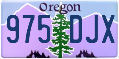 OR license plate 975DJX