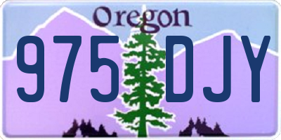OR license plate 975DJY