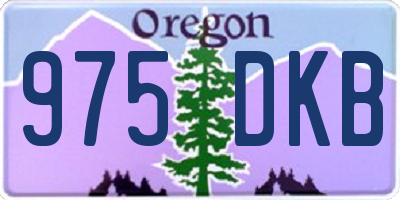 OR license plate 975DKB