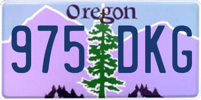 OR license plate 975DKG