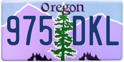 OR license plate 975DKL