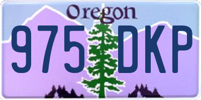 OR license plate 975DKP
