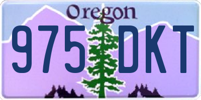 OR license plate 975DKT