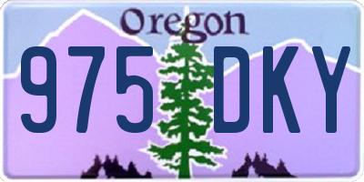 OR license plate 975DKY