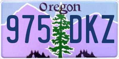 OR license plate 975DKZ