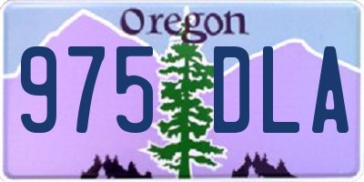 OR license plate 975DLA