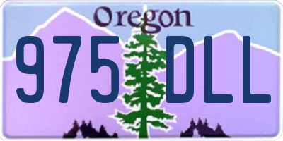 OR license plate 975DLL
