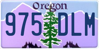 OR license plate 975DLM