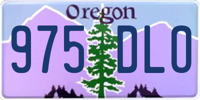 OR license plate 975DLO