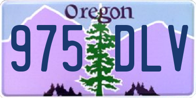 OR license plate 975DLV