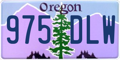 OR license plate 975DLW