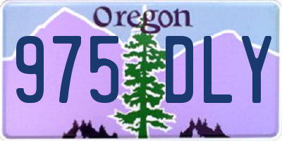 OR license plate 975DLY