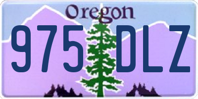 OR license plate 975DLZ