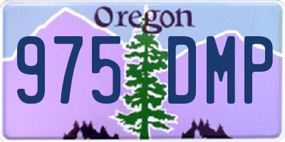 OR license plate 975DMP