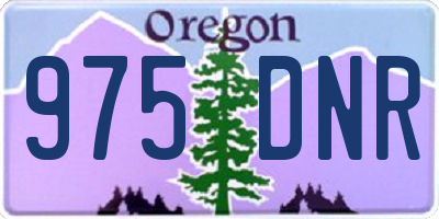 OR license plate 975DNR