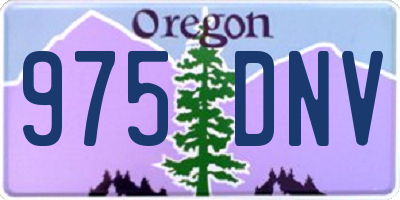 OR license plate 975DNV