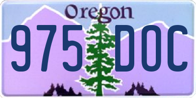 OR license plate 975DOC