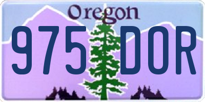 OR license plate 975DOR